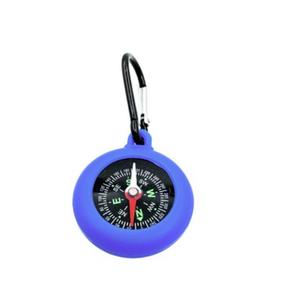 Porte-clés multifonctionnel en silicone avec logo personnalisé, boussole, mousqueton, équipement <span class=keywords><strong>de</strong></span> plein air pour le camping, la randonnée et la survie - Product Image 3