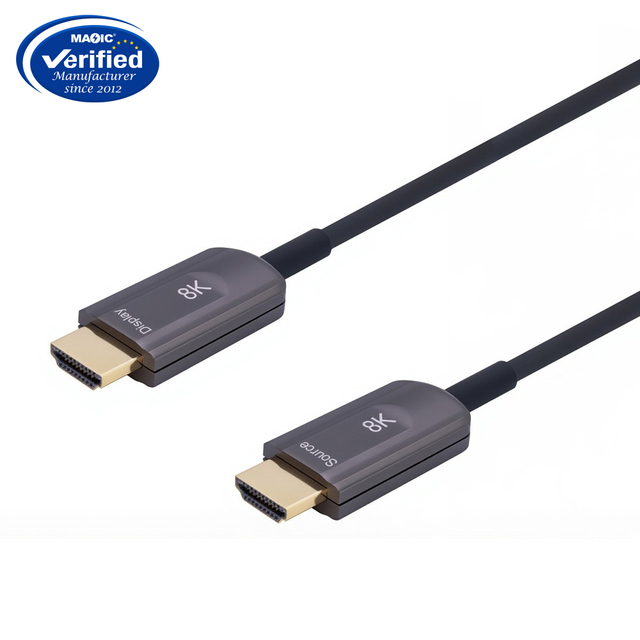 New AOC 4K 8K 60Hz HDMI Fiber Optic Cable Type a to Type D or Type D to D Audio Cable for 5m, 10m, 20m, 30m, 50m, 100m,120m