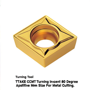 เม็ดมีดกลึง TTAKE CCMT ขนาด 80 องศาบวก สำหรับงานตัดโลหะ - Product Image 2