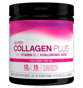 OEM 마린 콜라겐 파우더 비타민 C 뼈 관절 건강 스킨 케어 콜라겐 음료 보충제 피부 모발 및 손톱 - Product Image 1