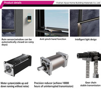 Luxseal Factory Ventanas de aluminio Anti Typhoon Vidrio aislado Terraza Balcón Ascensor vertical Ventana corredera Ventana de elevación vertical