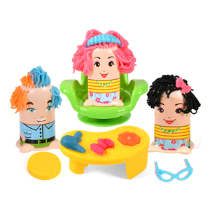 Ensemble de pâte à modeler pour salon de coiffure en plastique pour enfants, <span class=keywords><strong>jouet</strong></span> de simulation de barbier pour enfants - Product Image 1