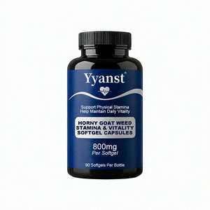 Gélules de 800mg de Horny Goat Weed pour l'endurance et la vitalité (90 pièces) – Soutient l'endurance physique et aide à maintenir la vitalité quotidienne pour les hommes - Product Image 1