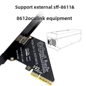 Scheda di espansione PCIe 4.0 X4 Oculink SFF-8611 <span class=keywords><strong>e</strong></span> SFF-8612 per SSD U.2 esterno <span class=keywords><strong>e</strong></span> schede grafiche - Product Image 4