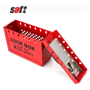 Kit <span class=keywords><strong>de</strong></span> boîte <span class=keywords><strong>de</strong></span> verrouillage portable en acier pour étiquetage électrique, avec clés maîtresses - Product Image 4