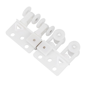 Plastic Window Positioning Clip with Adjustable Rollers for Curtain Track Accessories - Product Image 1