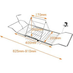 <span class=keywords><strong>Baignoire</strong></span> Douche Caddy <span class=keywords><strong>Pont</strong></span> <span class=keywords><strong>Tablette</strong></span> Style Moderne Rectangle Salle <span class=keywords><strong>De</strong></span> Bains Étagère <span class=keywords><strong>De</strong></span> Rangement Douche <span class=keywords><strong>Baignoire</strong></span> En Acier Inoxydable Plateau Extensible - Product Image 5