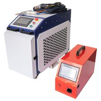 Machine de soudage laser à fibre portative 4 en 1 (coupe, nettoyage, soudage) 1500W 2000W pour métal, acier inoxydable, aluminium