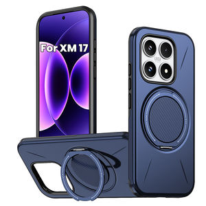 Fundas para Teléfono Móvil con Soporte Giratorio de 360 Grados para <span class=keywords><strong>Xiaomi</strong></span> 17 <span class=keywords><strong>Pro</strong></span> Max para <span class=keywords><strong>Redmi</strong></span> <span class=keywords><strong>Note</strong></span> 15 14 <span class=keywords><strong>Pro</strong></span> Plus, Cubiertas de TPU con Lámina de Hierro de Fibra de Carbono - Product Image 1