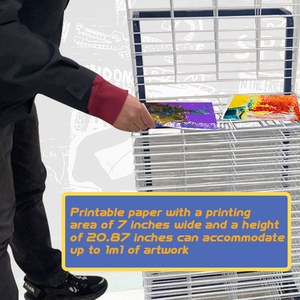 JH-Mech נייד מקלב מתאים כדי A2 גודל נייר קל להעביר 30 מדף אמנות מקלב עבור ילדים "יצירות אמנות - Product Image 4