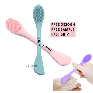 Applicateur de masque facial en silicone personnalisé avec logo, adapté aux fonds de teint et aux crèmes pour le visage, exfoliation, masques faciaux, brosse de soin de la peau - Product Image 1