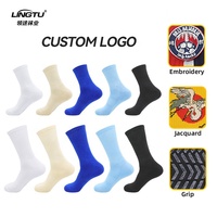 LINGTU Chaussettes de cyclisme en nylon avec logo personnalisé Chaussettes mérinos de compression pour cyclisme athlétique