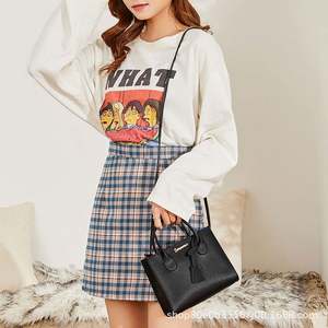 Solid Color Lychee Grain Ladies Handbags Single-shoulder Crossbody Handheld Triple-use <b>Satchel</b> Portable Leisure <b>Bag</b> Pursebags - Product Image 3