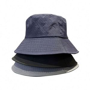 หมวกชาวประมงฤดูร้อน แห้งเร็ว ป้องกันรังสียูวี หมวกบักเก็ตตาข่ายระบายอากาศ หมวกกันแดด - Product Image 2
