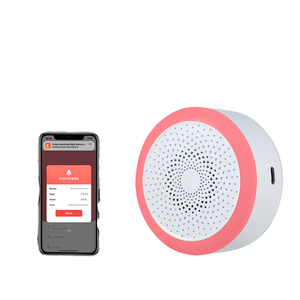 Yeni Yuke Tuya Akıllı WiFi Hareket Sensörü <span class=keywords><strong>Alarm</strong></span>ı 100dB Yüksek Sesli 3 Renkli Ses Işığı 4 Zil Sesi Ev Güvenlik Kapısı APP Uzaktan Kumanda - Product Image 4