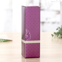 Boîte cadeau cosmétique de luxe violette, emballage élégant et raffiné pour les soins de la peau et le maquillage avec logo personnalisé