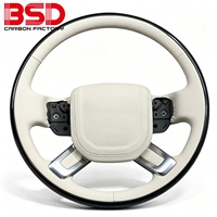Volant en bois personnalisé pour Range Rover Sport L494, compatible OEM avec Vogue L405, amélioration de l'habitacle de voiture de luxe