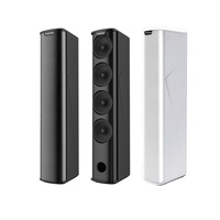 T 160W/80W/40W Unidad de ferrita de línea interior Altavoces de matriz Altavoz de columna de aluminio acústico para rendimiento de sonido
