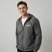 Veste de haute qualité personnalisée pour hommes, veste coupe-vent à capuche, veste décontractée pour hommes, veste légère pour l'extérieur, manteau pour hommes