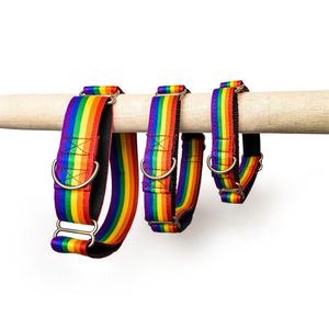 Grand collier de martingale de formation de ceinture en nylon de concepteur personnalisé avec boucle à pression rapide collier de tour de cou de chien sans traction pour grand chien - Product Image 4