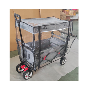 Hoge Kwaliteit Cargo Wagon Voor Kids Opvouwbare Trolley Kar Kind Inklapbare Wagon Winkelwagen Fabricage