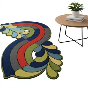 Tapis d'intérieur en laine tufté à la main de haute qualité, faible poils, résistant aux taches, pour salon, cuisine, bureau, prière par ITHL - Product Image 1