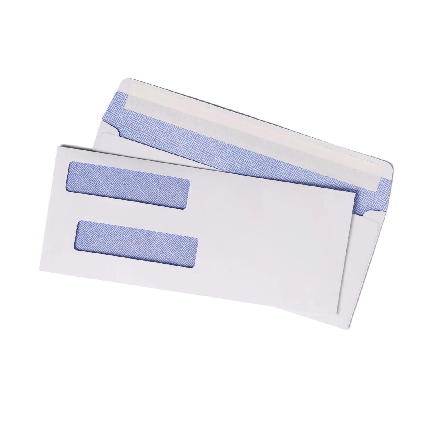 Manufacturer 500 Self Seal Double Window Security Envelope With Color Box