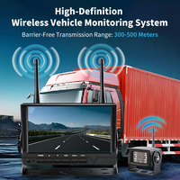Caméra de recul numérique sans fil 2,4 GHz pour camion, robuste, étanche IP68, vision nocturne IR, moniteur 1080P