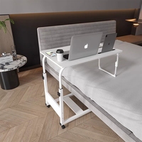 Mobile réglable portable bureau d'ordinateur portable mobile levage apprentissage paresseux table de chevet pour lit chambre petit ordinateur pc table