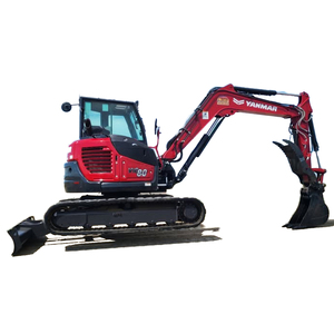 Mini-excavatrice Yanmar Vio80 d'occasion CE EPA, 8 tonnes, fabrication japonaise, système hydraulique, prête pour tous les terrains, expédition avec moteur et pompe - Product Image 3