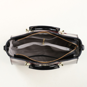 Bolsos de Hombro de Nailon con Cierre de Cremallera y Patrón Geométrico para Mujer, Bolsos de Mano de Cuero PU de Lujo - Product Image 3