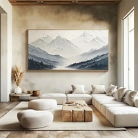 Pintura al Óleo Texturizada Minimalista Abstracta de Naturaleza Muerta, Gris y Blanco, Arte de Pared 3D Hecho a Mano, Decoración para Hogar y Oficina, Diseño de Interiores en Lienzo