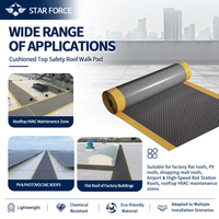 Alfombra Antideslizante TPO para Pasillos en Techos |   Alfombra de Seguridad Acolchada para Caminos, Resistente a Altas Temperaturas y Rayos UV, Soldable con Aire Caliente, para Mantenimiento de Techos de PV