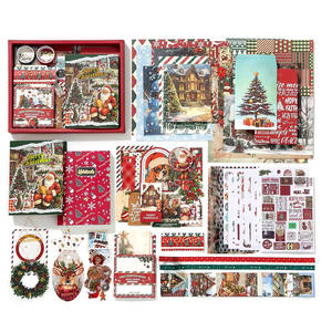 Set di Quaderni A6 Stile Semplice Retrò Letterario con Copertina in Carta, Confezione Regalo con Adesivi, Diario per Appunti - Product Image 1