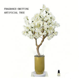 OH ARTS Arbre artificiel de luxe en pot, cerisier en fleurs aromatique avec fonction de pulvérisation <span class=keywords><strong>d</strong></span>'arôme <span class=keywords><strong>pour</strong></span> l'extérieur - Product Image 2