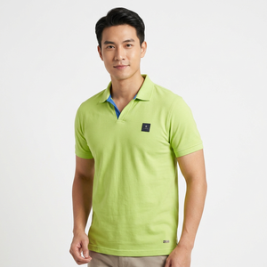 T-shirt piqué en coton/fibre de bambou respirant et écologique de haute qualité, teint en fil, style formel, vente en gros à bas prix, short indien pour homme - Product Image 2