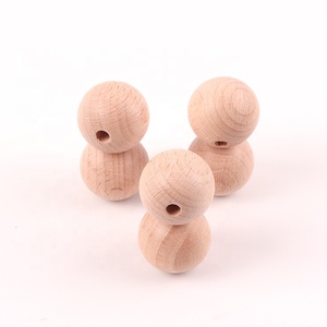 Perles en bois de hêtre de 30mm pour enfants, jouets de dentition, accessoires DIY, artisanat, perles en bois, offre spéciale - Product Image 4