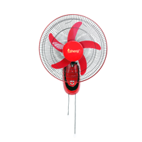 Ventilateur mural électrique OEM 16 pouces avec adaptateur AC/DC, contrôle numérique, oscillation, télécommande, faible consommation, en plastique, pour usage domestique