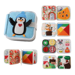 <span class=keywords><strong>Livre</strong></span> d'activités Montessori pour tout-petits, <span class=keywords><strong>livre</strong></span> d'apprentissage en feutre, jouet éducatif préscolaire, planche d'activités, cadeau d'anniversaire pour enfants, polyester - Product Image 2