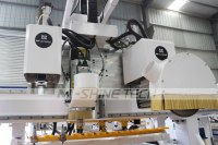 Routeur CNC ATC avec caméra CCD pour découpe de contours de portes d'armoires et de placards, machine polyvalente pour matériaux composites et matériaux flexibles