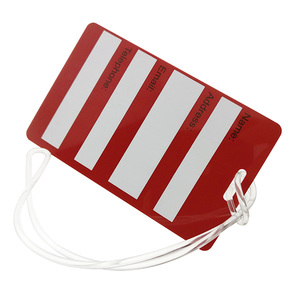 Étiquettes de bagages personnalisées en PVC rigide pour valises de voyage - Product Image 4