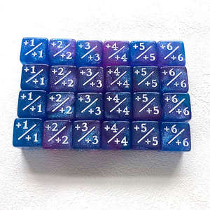 Bulk Magic le jeu acrylique polyédrique carré D6 16mm compteur de dés à six faces - Product Image 2