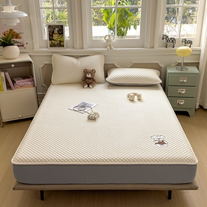 Factory Direct Sales Washable <strong>Fitted</strong> <strong>Sheet</strong> High-quality Cute Embroidered Bed <strong>Sheet</strong> with <strong>Teddy</strong> <strong>Bear</strong> Biscuit Pattern - Product Image 3