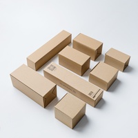 Boîte en carton ondulé rectangulaire extra-résistante à trois couches en papier kraft E-flute pour accessoires de téléphonie mobile, impression offset