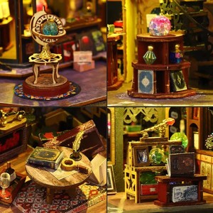 Puzzle 3D en bois DIY <span class=keywords><strong>Château</strong></span> d'horreur de la Cabane de <span class=keywords><strong>Harry</strong></span>, modèle artisanal, maison miniature Holgerts, Collège <span class=keywords><strong>Potter</strong></span>, pour cadeaux de Noël - Product Image 3