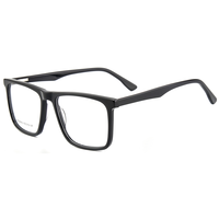 Monture de lunettes rectangulaire classique Elan Optical RD26053 à prix abordable, monture complète unisexe en acétate, lunettes optiques écologiques