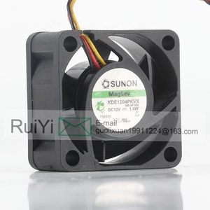 Original Sunon 5V 24V 48V DC 12V 1,4 W AC EC 4020 40X40X20MM 4CM Interruptor silencioso Cojinete de servidor 3 cables <span class=keywords><strong>KDE1204PKVX</strong></span>(AF) Ventilador de refrigeración - Product Image 4