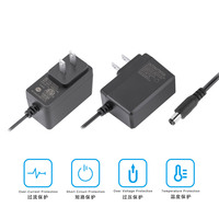 Adaptateur secteur AC/DC personnalisé OEM certifié ETL FCC, prise US, 5V 6V 9V 12V 24V 0.5A 1A 1.5A 2A, chargeur mural pour LED, CCTV, routeur