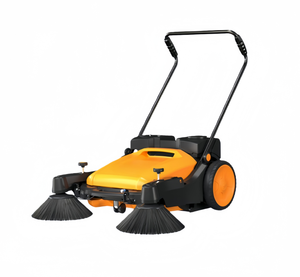 Hand-Propelled Floor Sweeping Machine Small Industrial Workshop Sweeping Tool Hand Push Cleaning Trolley for Dust Removing - Product Image 1