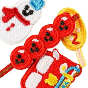 Mini Parche Termoadhesivo Bordado con Diseños de Casa, Pasaporte, Café, Hongo, Coche, Sushi para Etiqueta de Equipaje y Decoración de Bolsos - Product Image 4